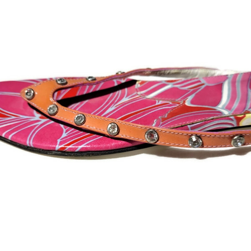 Dolce & Gabbana Pink & Orange Flip Flops with dust bags - Picture 4 of 12